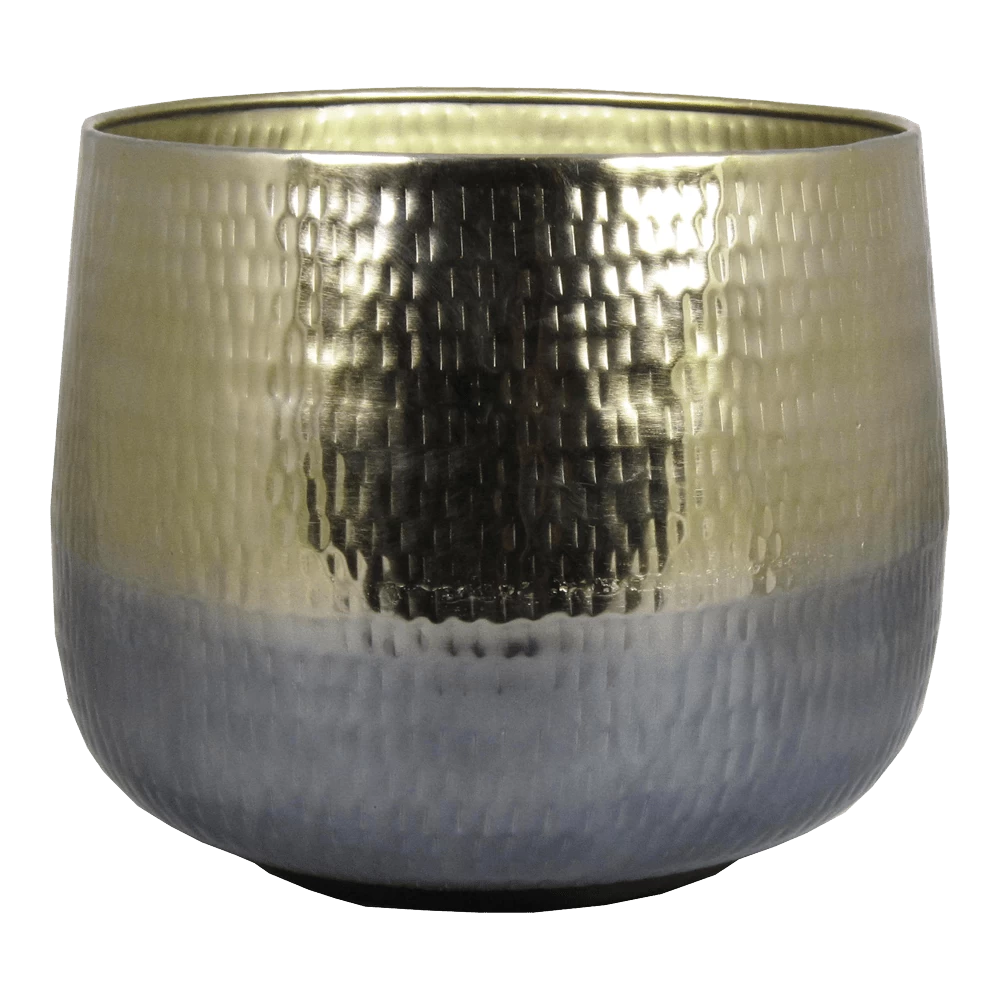 Bloempot Athene - D21 X H16cm - Goud 1 Bloempot Athene - D21 X H16cm - Goud