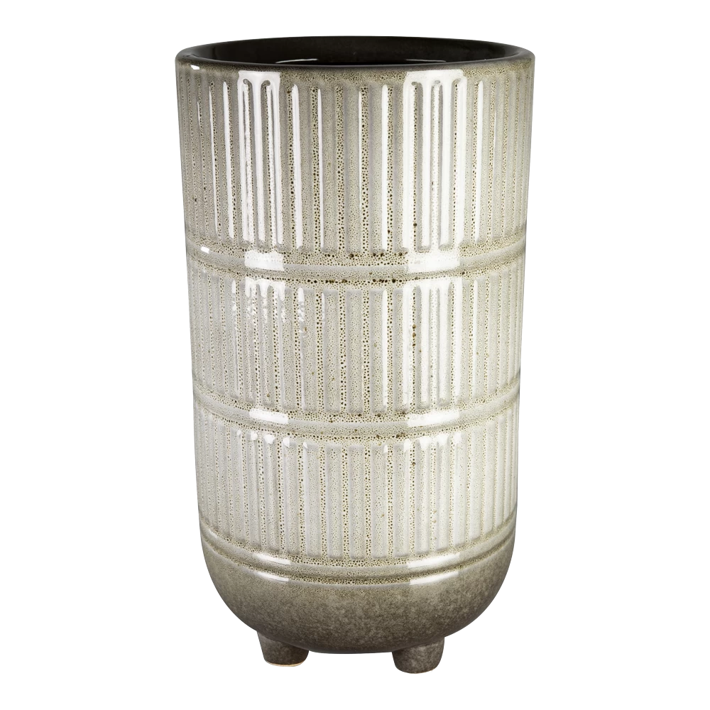 Bloempot Denise Hoog - D13 X H24cm - Off White 1 Bloempot Denise Hoog - D13 X H24cm - Off White