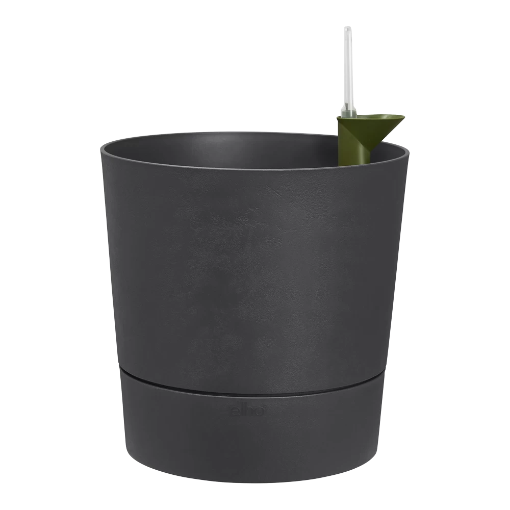 Bloempot Elho Greensense Aqua Care Rond - D35 X H34cm - Houtskoolgrijs 2 Bloempot Elho Greensense Aqua Care Rond - D35 X H34cm - Houtskoolgrijs - Afbeelding 2