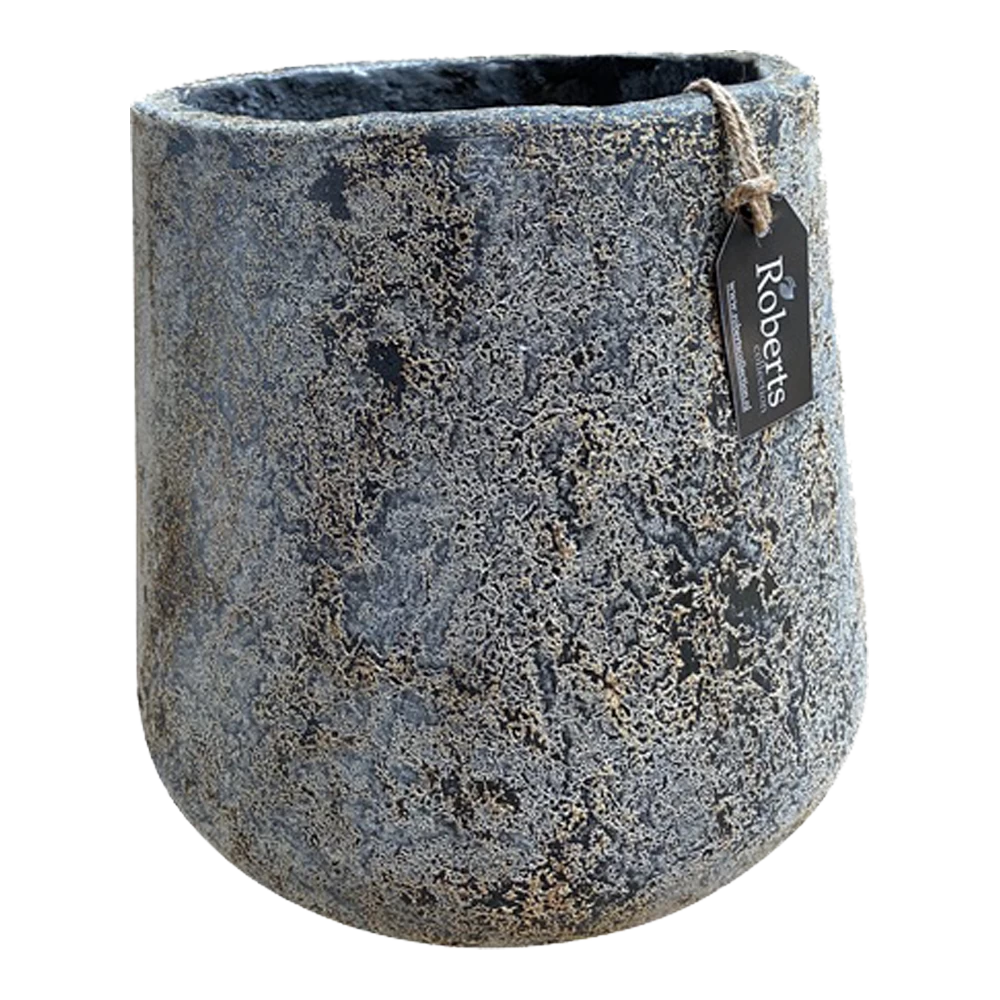 Bloempot Hamelton - D30 X H40cm - Earth Zwart 1 Bloempot Hamelton - D30 X H40cm - Earth Zwart