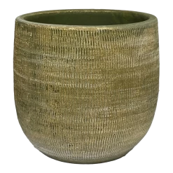 Bloempot Miami - D39 X H36cm - Groen Cement