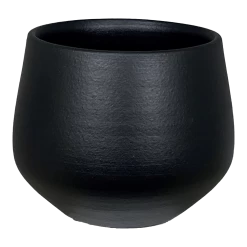 Bloempot Petra - D23 X H20cm - Mat Zwart