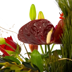 Boeket Liefdevolle Kerst Middel -Kamerplanten Winkel boeket liefdevolle kerst boeketten 4 1 1