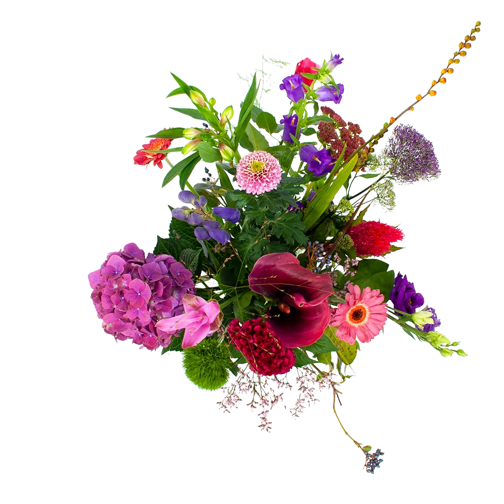 Boeket Paarse Passie Groot 2 Boeket Paarse Passie Groot - Afbeelding 2