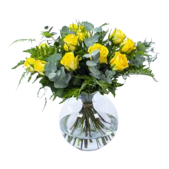 Boeket Rosa Geel Middel