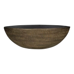 Bloempot Ryan Ovaal - L35 X B12 X H12cm - Shiny Gold