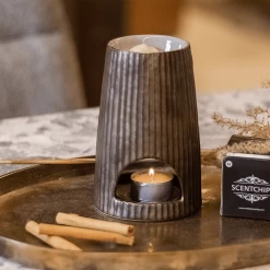 Geurchips Brander Rib Rond Brons - ScentChips -Kamerplanten Winkel geurchips brander rib rond brons scentchips 3