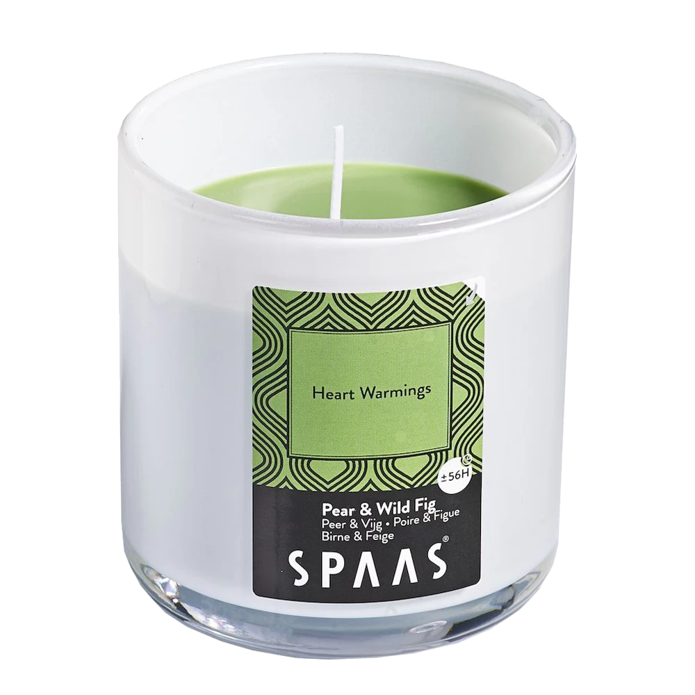 Geurkaars In Glas Met Deksel 56u - Heart Warmings - Geurkaars - SPAAS
