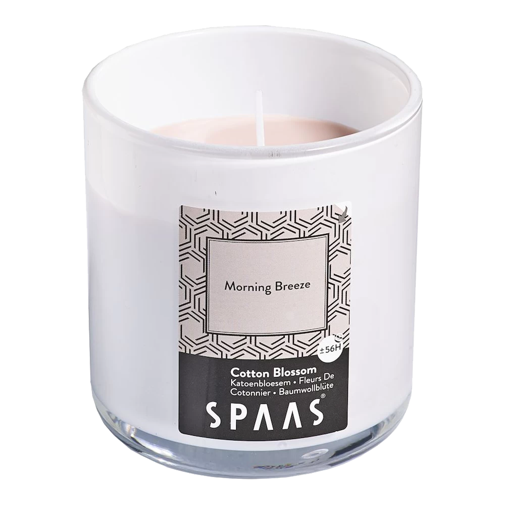 Geurkaars In Glas Met Deksel 56u - Morning Breeze - Geurkaars - SPAAS 1 Geurkaars In Glas Met Deksel 56u - Morning Breeze - Geurkaars - SPAAS