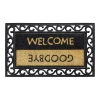HAMAT Impala Welcome/Goodbye Kokosmat - 75x45cm - Naturel/Zwart - Deurmat