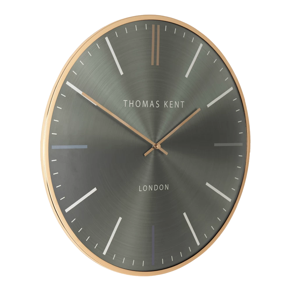 Klok Oyster Advocado Groen/goud U00f8 40 Cm - Wandklok