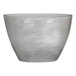 Bloempot Lester Ovaal - L40 X B20 X H27cm - Lichtgrijs
