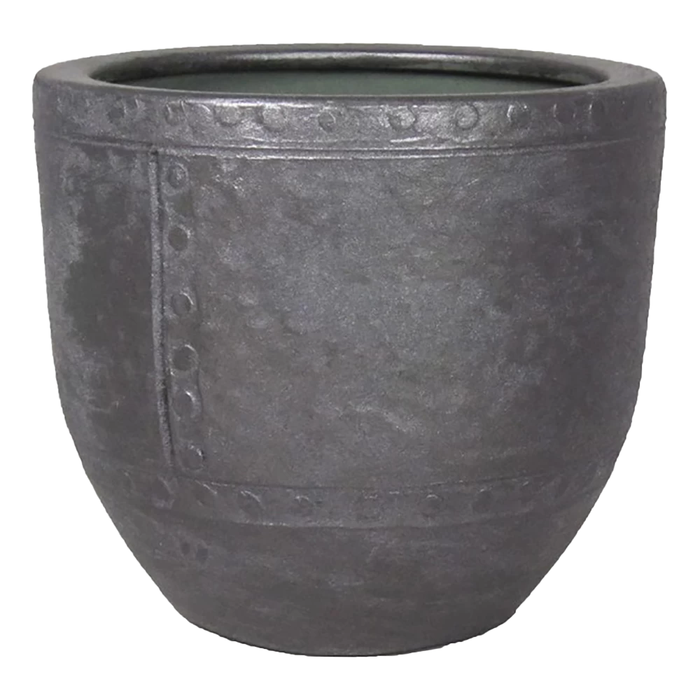 Bloempot Fien - D23 X H21cm - Antraciet 1 Bloempot Fien - D23 X H21cm - Antraciet