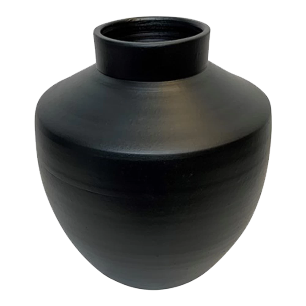 Vaas Creswell - D27 X H28cm - Mat Zwart 2 Vaas Creswell - D27 X H28cm - Mat Zwart - Afbeelding 2