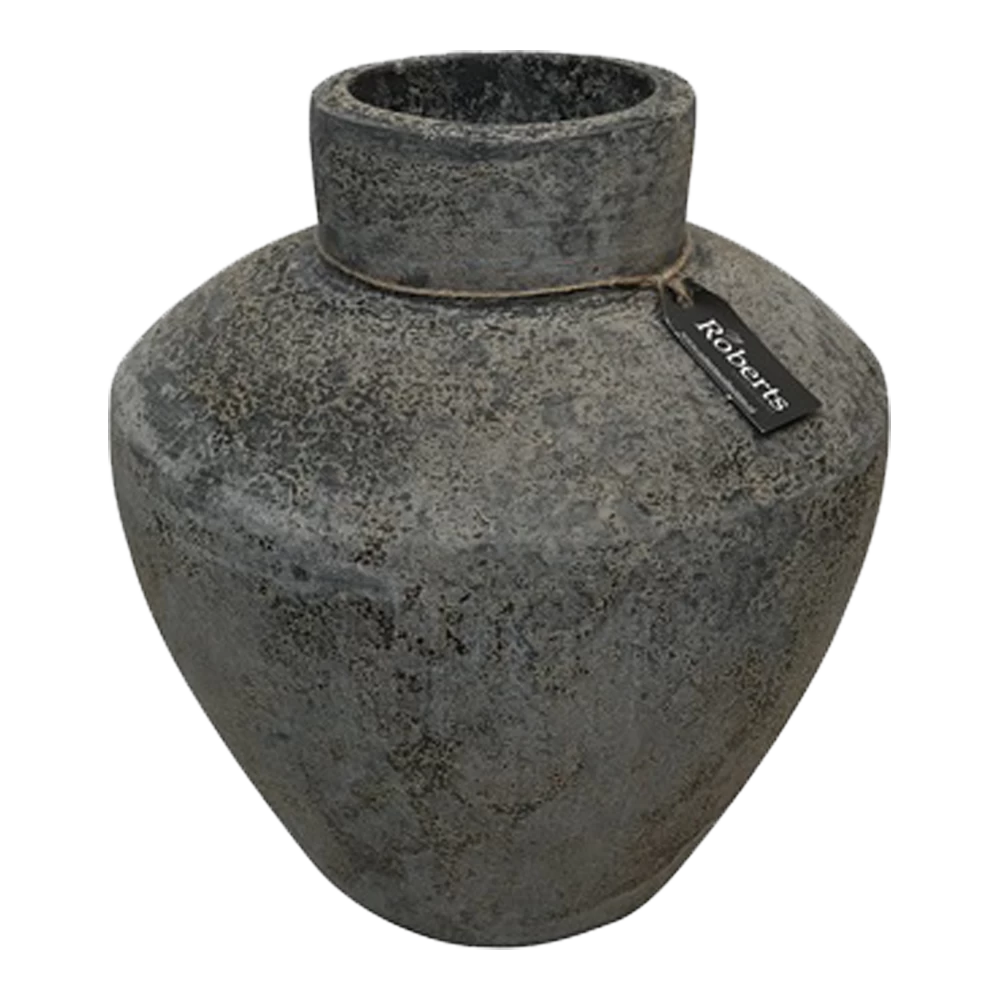 Vaas Creswell - D31 X H36cm - Earth Black 2 Vaas Creswell - D31 X H36cm - Earth Black - Afbeelding 2