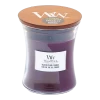 Woodwick Black Plum Cognac Medium Candle - Geurkaars