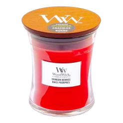 Woodwick Crimson Berries Medium Candle - Geurkaars