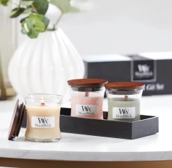Woodwick Deluxe Gift Set Mini Jar Spring/Summer - Geurkaars -Kamerplanten Winkel woodwick deluxe set s jar lente summer geurskaars 3