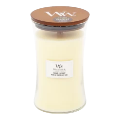 Woodwick Island Coconut Large Candle - Geurkaars