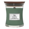 Woodwick Mint Leaves & Oak Mini Candle - Geurkaars