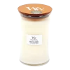 Woodwick White Tea & Jasmine Large Candle - Geurkaars
